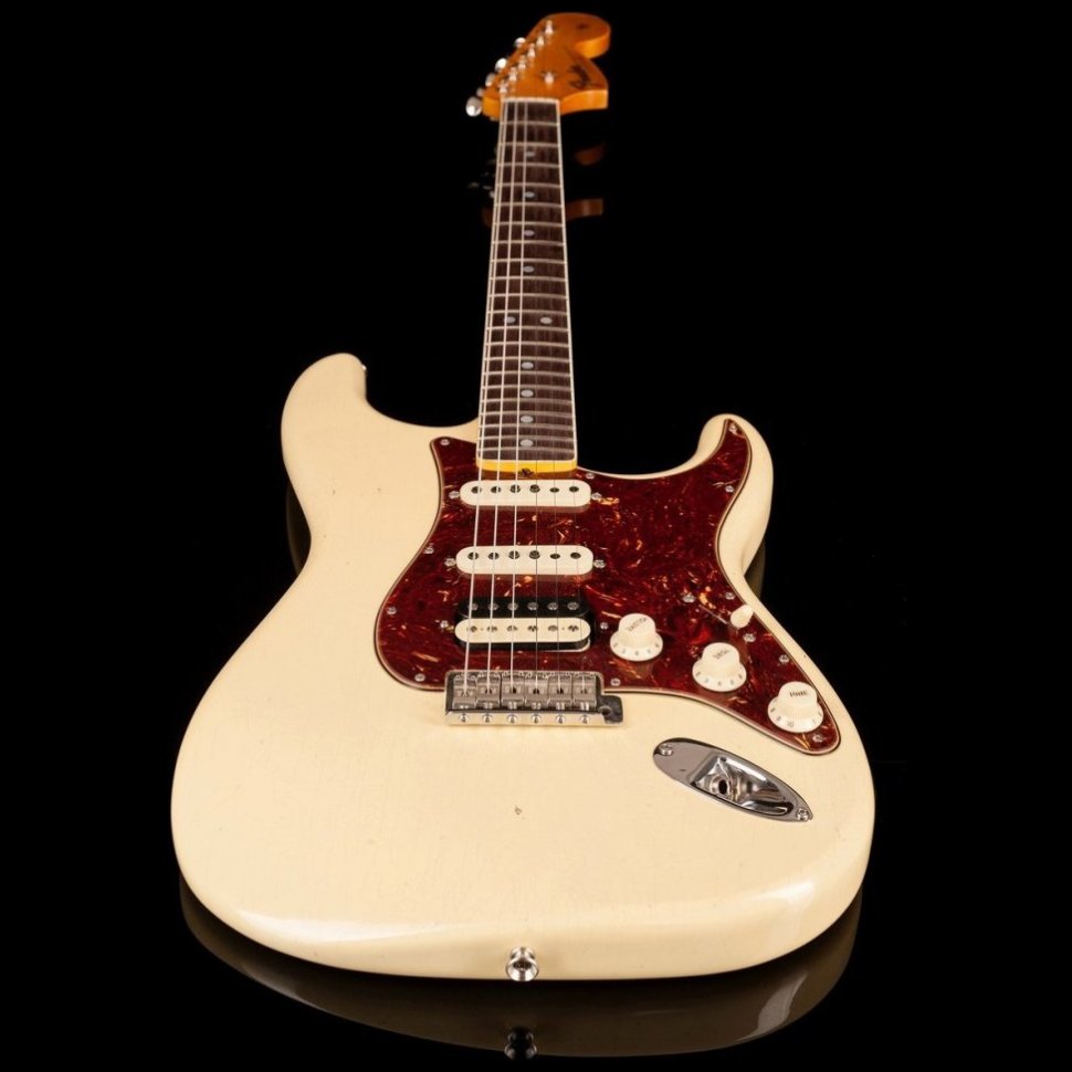 Fender Custom Shop Limited Edition '67 Stratocaster Hss Journeyman Relic Aged Vintage White