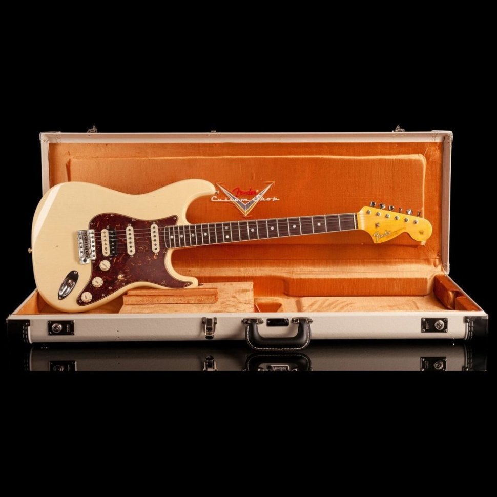 Fender Custom Shop Limited Edition '67 Stratocaster Hss Journeyman Relic Aged Vintage White