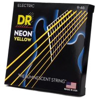 DR STRINGS NEON YELLOW ELECTRIC - LIGHT HEAVY (9-46)