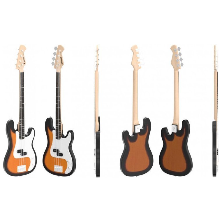 Donner Music DPB-510 Electric Bass Guitar Sunburst