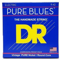 DR STRINGS PURE BLUES ELECTRIC GUITAR STRINGS - LIGHT (9-42)