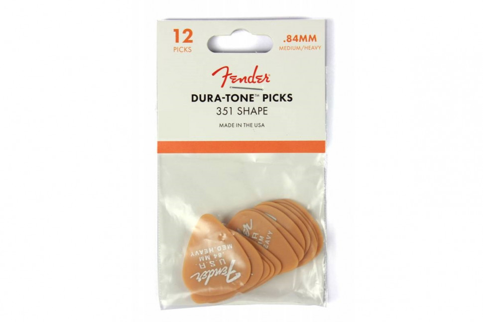 Fender 351 DURA-TONE .84 12-PACK BUTTERSCOTCH BLONDE