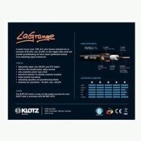 Klotz La-Grange Instrument Cabel Black 3m