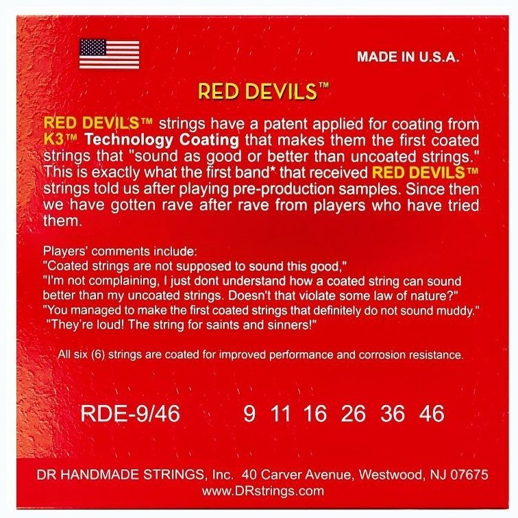 DR STRINGS RED DEVILS ELECTRIC - LIGHT HEAVY (9-46)