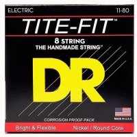 DR STRINGS TITE-FIT ELECTRIC - EXTRA HEAVY 8 STRING (11-80)