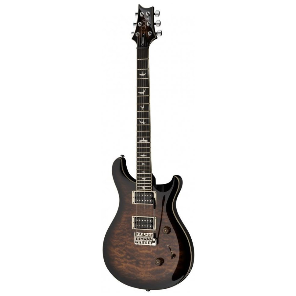 PRS SE Custom 24 Quilt (Black Gold Burst)