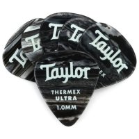 Taylor 351 Thermex Ultra Picks 1.0 mm Black Onyx 6 Pack