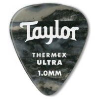 Taylor 351 Thermex Ultra Picks 1.0 mm Black Onyx 6 Pack