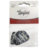 Taylor 351 Thermex Ultra Picks 1.0 mm Black Onyx 6 Pack