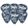 Taylor 351 Thermex Ultra Picks 1.0 Mm Blue Swirl 6 Pack