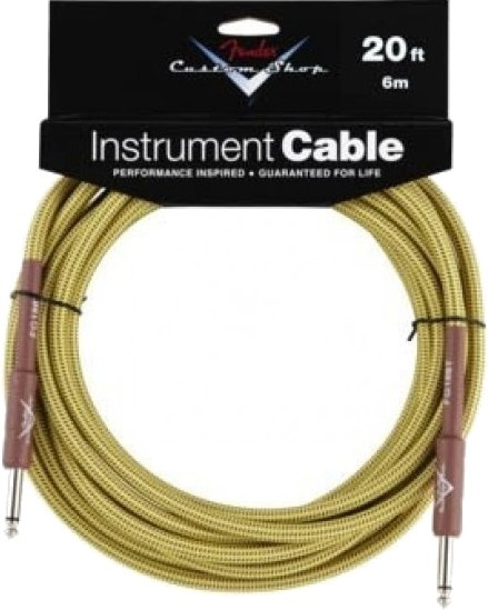 Fender CUSTOM SHOP 6' BLACK TWEED CABLE BOWL OF 20