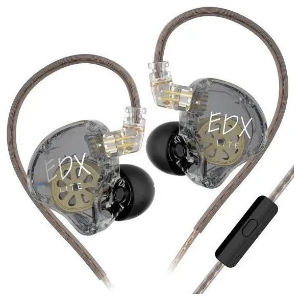 KZ Audio EDX Lite Mic Grey