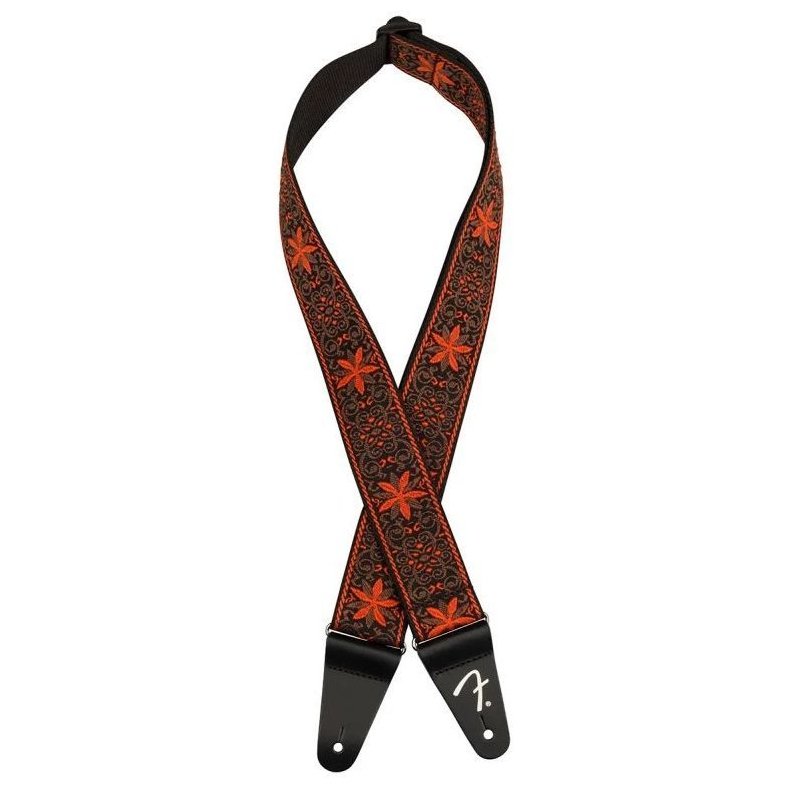 Fender Strap 2" Pasadena Woven Orange Snowflake