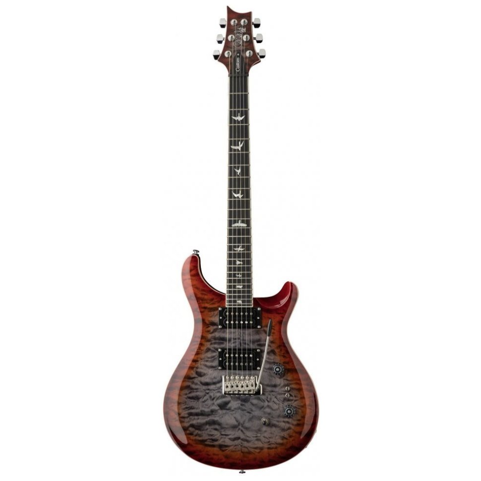 PRS SE Custom 24-08 Quilt (Charcoal Cherry Burst)