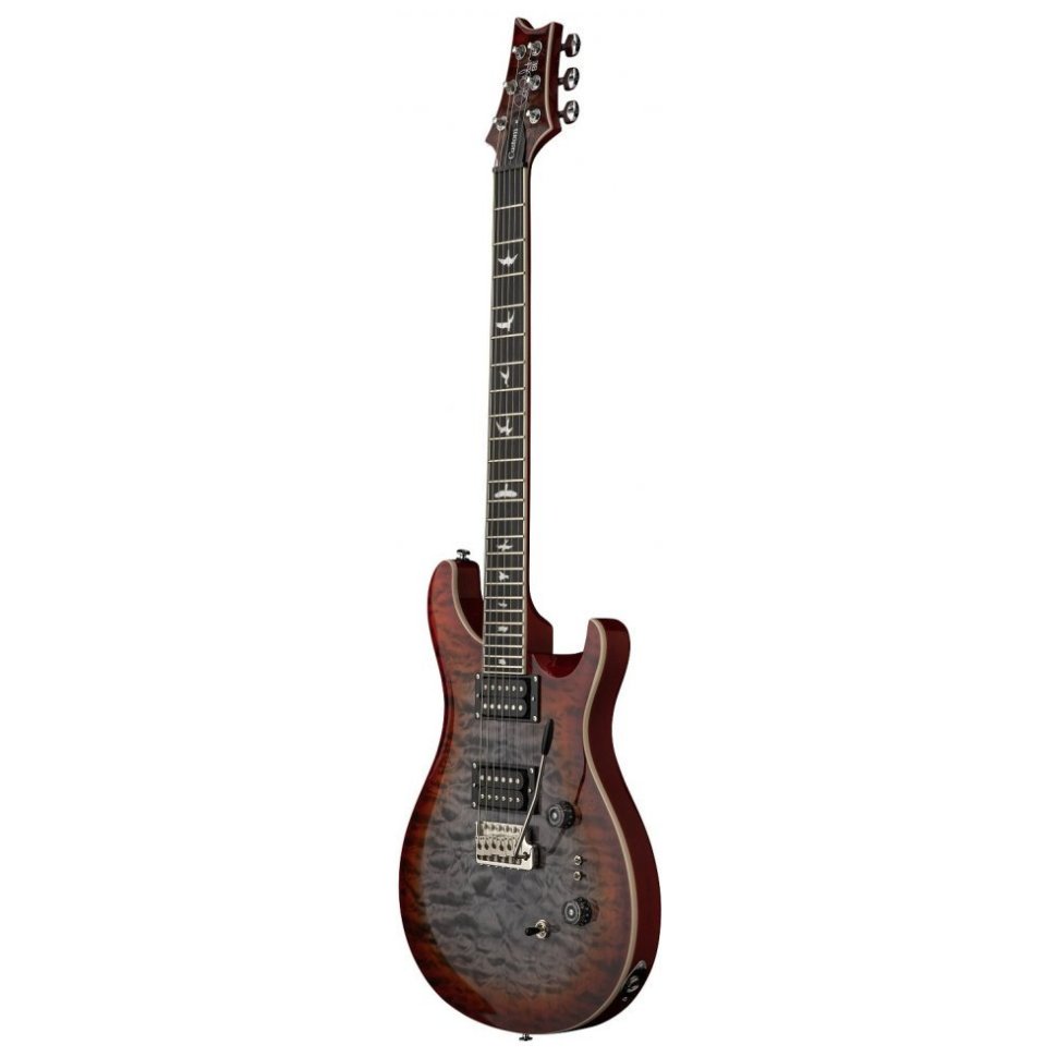 PRS SE Custom 24-08 Quilt (Charcoal Cherry Burst)