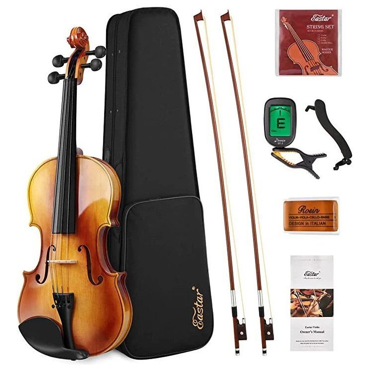Donner Music Eastar EVA-330 4/4 Solid Wood Violin Set