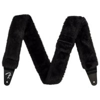 Fender Strap 2&quot; Poodle Plush Strap Black
