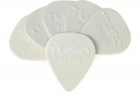 Graph Tech PQP-0100-W6 TUSQ Standard Pick 1mm White (Bright) - 6 Pack