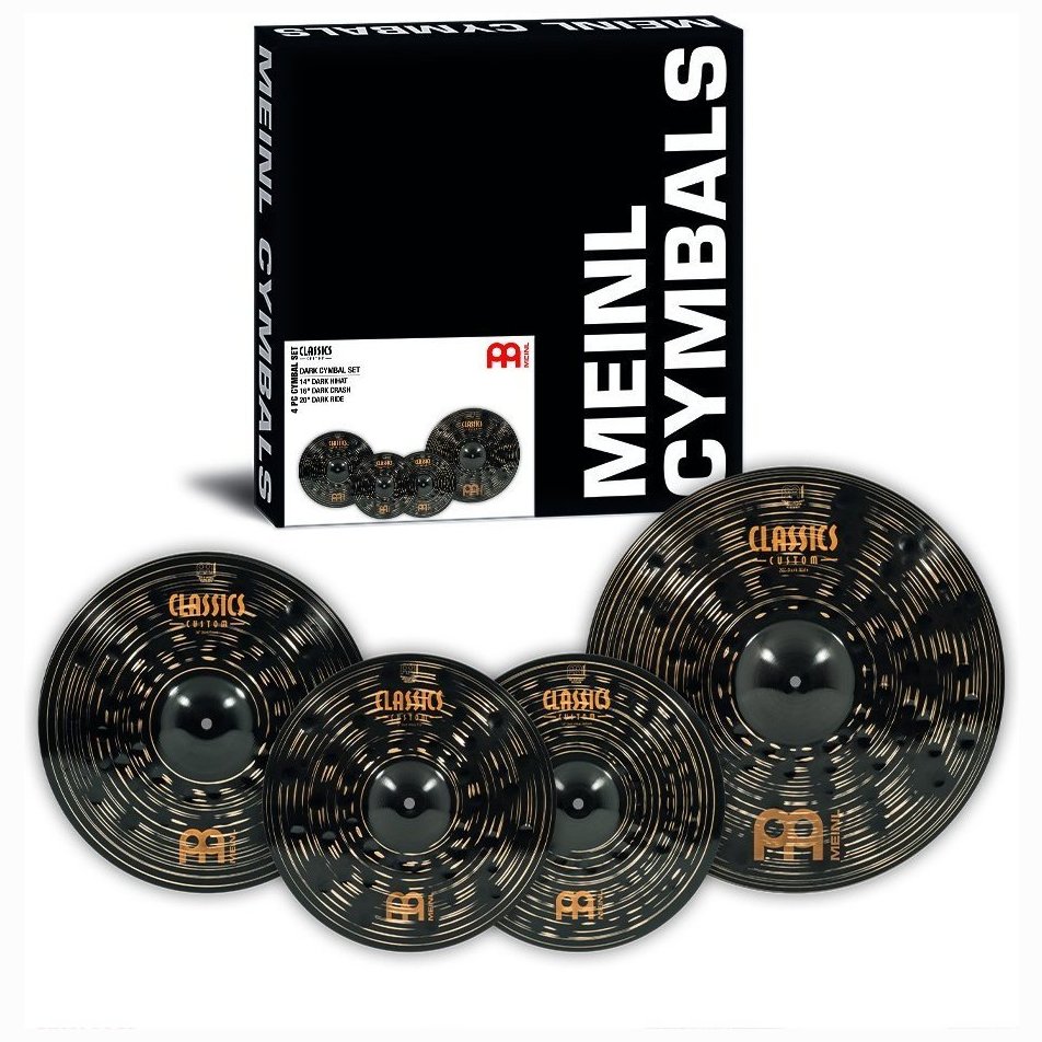 Meinl CCD141620 Classics Custom Dark 14" Dark hi-hat, 16" Dark crash, 20" Dark ride