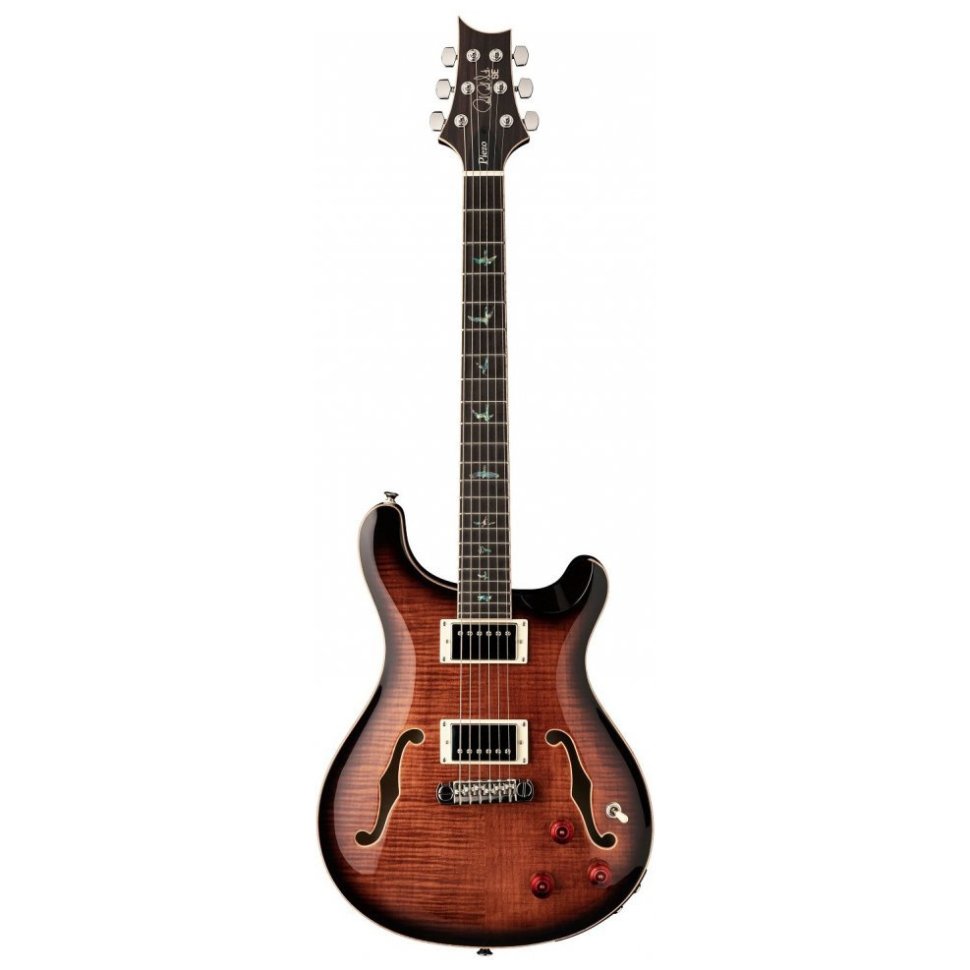 PRS SE Hollowbody II Piezo (Black Gold Burst)