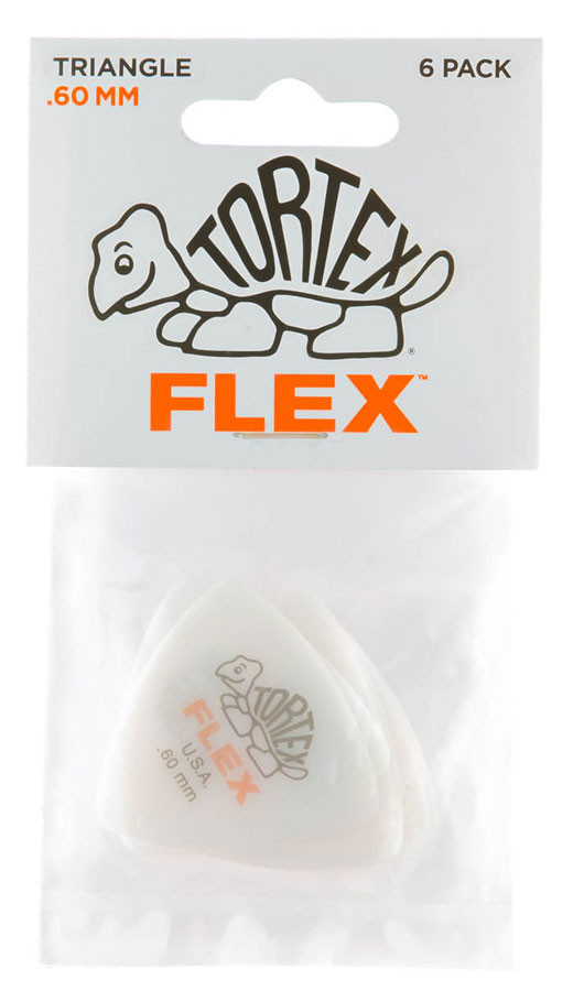 Dunlop 456P.60 TORTEX FLEX TRIANGLE PLAYER'S PACK 0.60