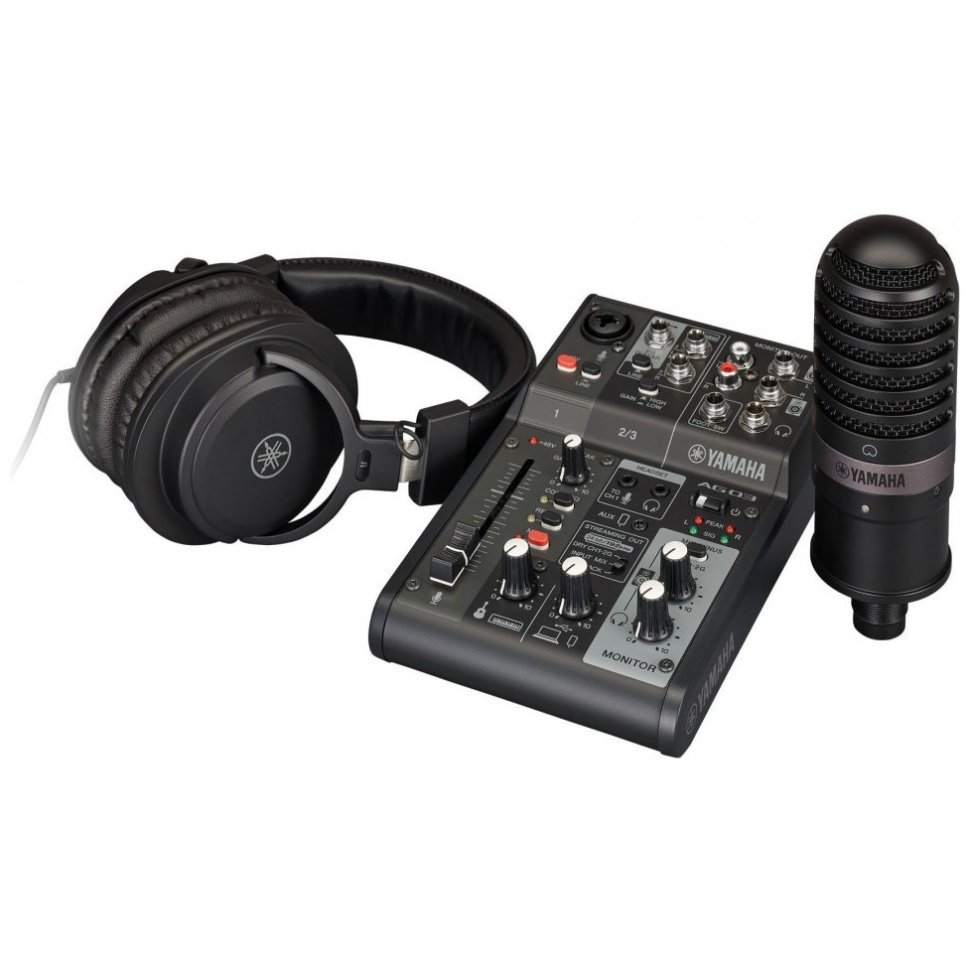 Yamaha AG03MK2 LSPK Live Streaming Pack (Black)