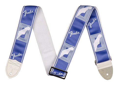 Fender 2" MONOGRAMMED STRAP LAKE PLACID BLUE