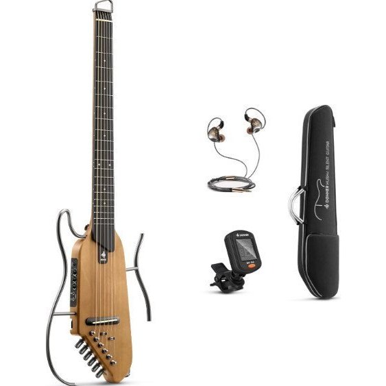 Donner Music HUSH-I Silent Guitar Maple Natural