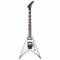 Jackson JS32 AH KING V WHITE WITH BLACK BEVELS