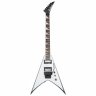 Jackson JS32 AH KING V WHITE WITH BLACK BEVELS
