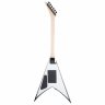 Jackson JS32 AH KING V WHITE WITH BLACK BEVELS