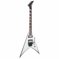 Jackson JS32 AH KING V WHITE WITH BLACK BEVELS
