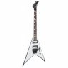 Jackson JS32 AH KING V WHITE WITH BLACK BEVELS