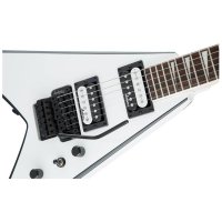 Jackson JS32 AH KING V WHITE WITH BLACK BEVELS