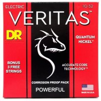 DR STRINGS VERITAS COATED CORE ELECTRIC GUITAR STRINGS - MEDIUM TO HEAVY (10-52)