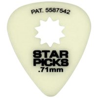 Cleartone EVERLY GLOW IN THE DARK STAR PICK MEDIUM .71mm (12-PACK)