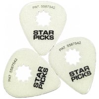 Cleartone EVERLY GLOW IN THE DARK STAR PICK MEDIUM .71mm (12-PACK)