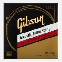 Gibson Sag-Cbrw12 Coated 80/20 Bronze Acoustic Guitar Strings Light
