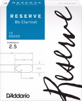 Rico DCR1025 Reserve Bb Clarinet #2.5 - 10 Box