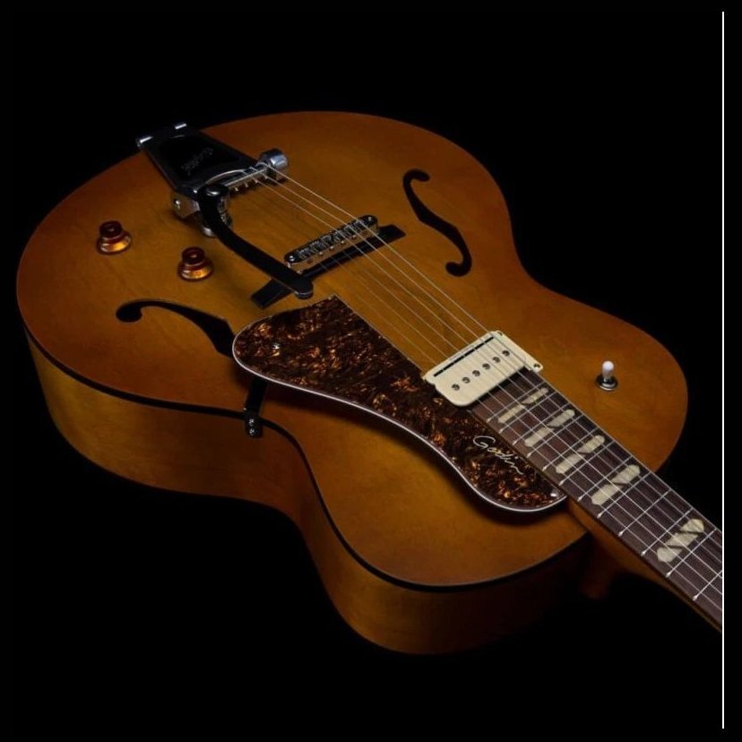 Godin 5th Avenue Jumbo P-Rail Harvest Gold Godin 5th Avenue Jumbo P-Rail Harvest Gold