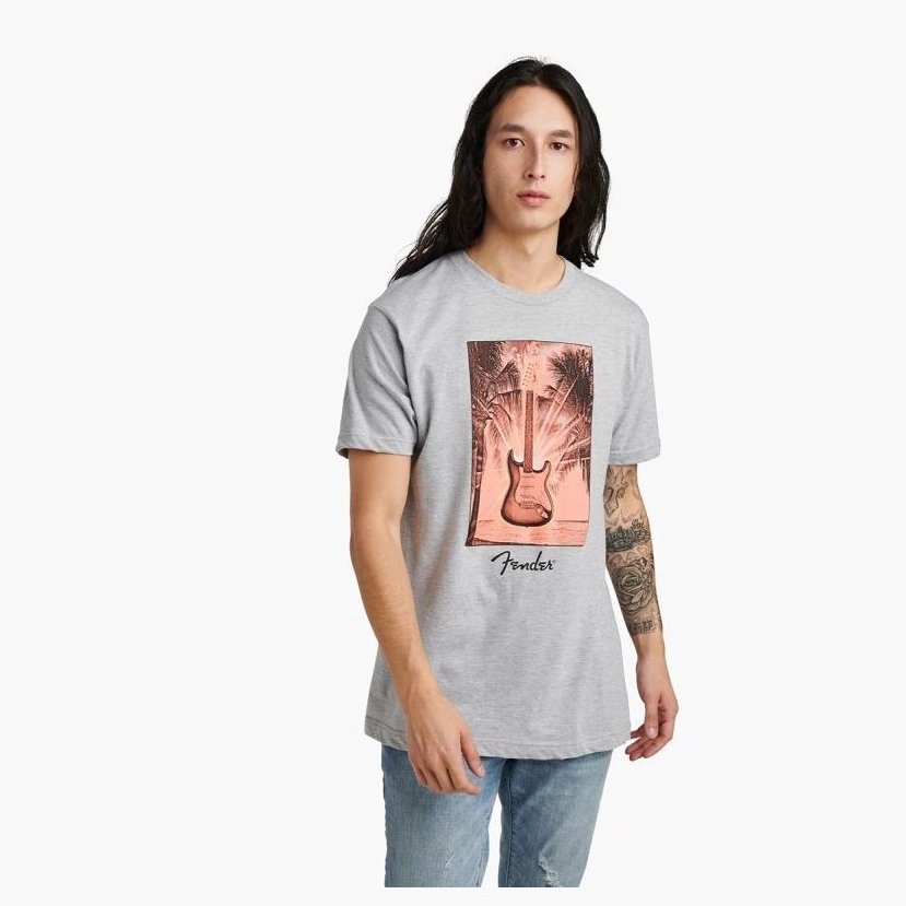 Fender Surf Tee Grey Heather Xl Fender Surf Tee Grey Heather Xl