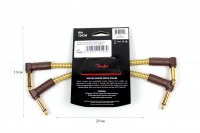 Fender CABLE DELUXE SERIES 6&quot; PATCHES (PAIR) TWEED
