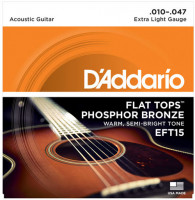 D'Addario EFT15 Flat Tops Phosphor Bronze (10-47)