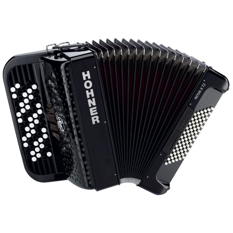 Hohner Nova II 72 A4262 Black B-System