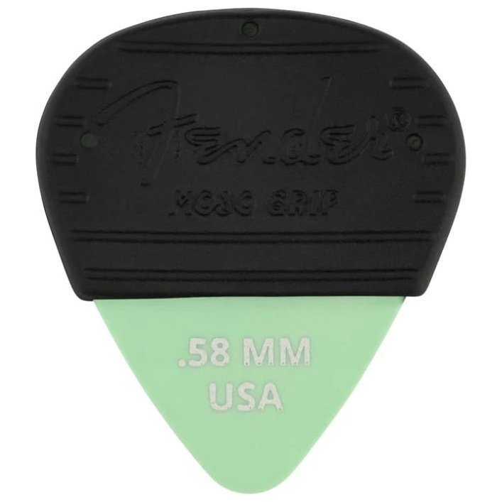 Fender Mojo Grip Dura-Tone 0.58 Delrin Picks 3 Pack Surf Green
