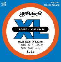 D'Addario EJ20 Nickel XL Jazz Extra Light (10-49)